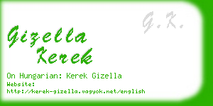 gizella kerek business card